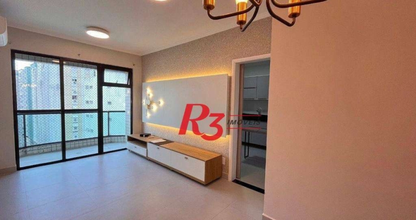Apartamento com 2 dormitórios, 95 m² - venda por R$ 800.000,00 ou aluguel por R$ 4.000,00/mês - Pompéia - Santos/SP