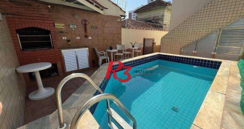Casa com 4 dormitórios à venda, 173 m² por R$ 1.400.000,00 - Campo Grande - Santos/SP