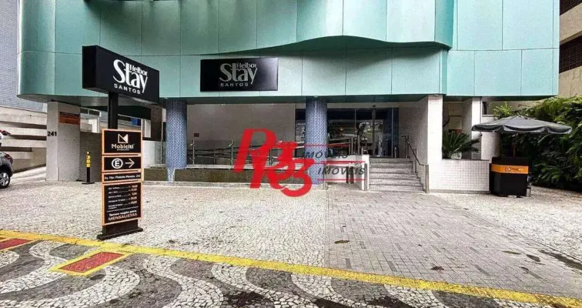 Flat com 1 dormitório à venda, 25 m² por R$ 350.000,00 - Gonzaga - Santos/SP