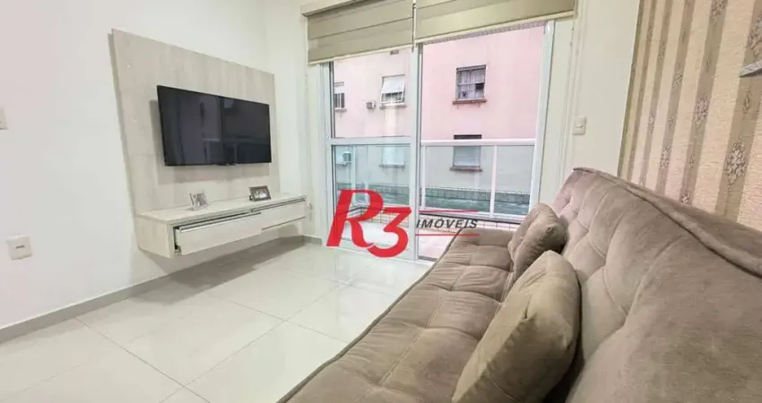 Apartamento com 1 dormitório à venda, 53 m² por R$ 615.000,00 - Boqueirão - Santos/SP