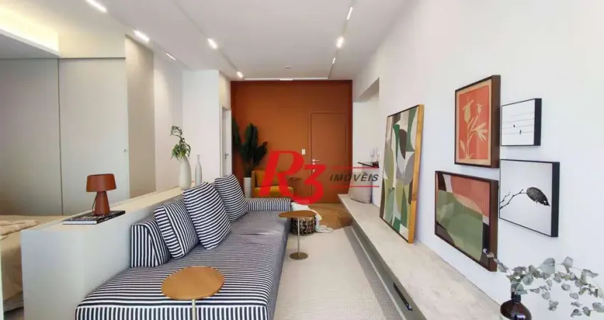 Apartamento com 1 dormitório à venda, 60 m² por R$ 1.000.000,00 - Boqueirão - Santos/SP