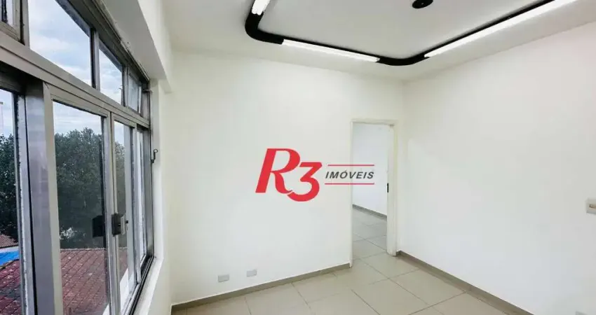 Sala para alugar, 70 m² por R$ 3.000,00/mês - Boqueirão - Santos/SP