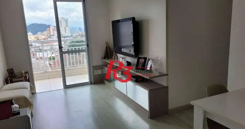 Apartamento com 2 dormitórios à venda, 64 m² por R$ 590.000,00 - Marapé - Santos/SP