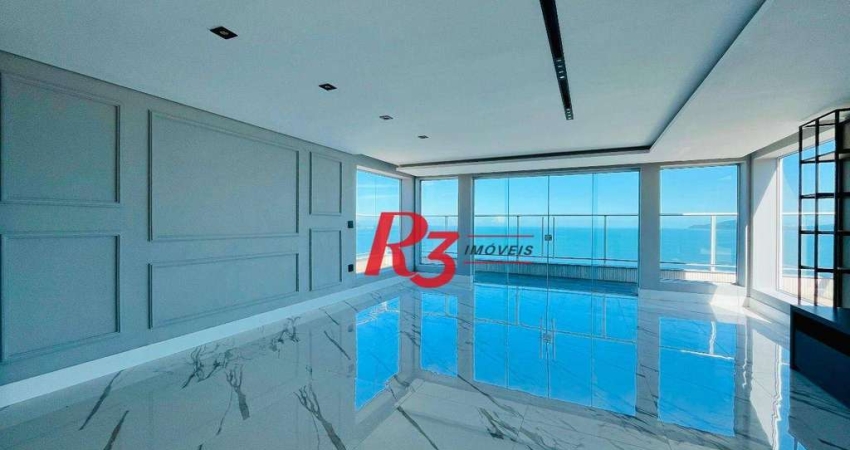 Penthouse com 3 dormitórios, 330 m² - venda por R$ 4.300.000,00 ou aluguel por R$ 18.000,00/mês - Embaré - Santos/SP
