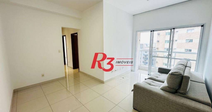 Apartamento com 3 dormitórios para alugar, 93 m² por R$ 7.465,00/mês - Boqueirão - Santos/SP