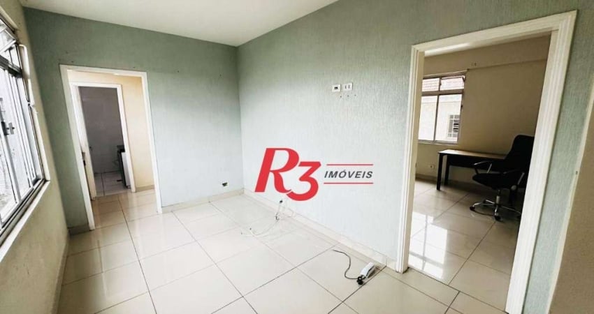 Sala para alugar, 60 m² por R$ 3.000,00/mês - Boqueirão - Santos/SP