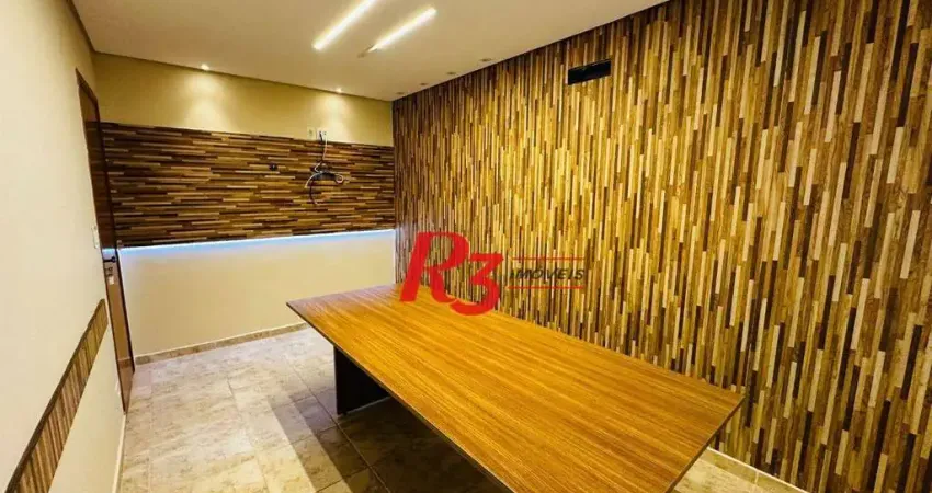 Conjunto para alugar, 120 m² por R$ 4.900,00/mês - Boqueirão - Santos/SP