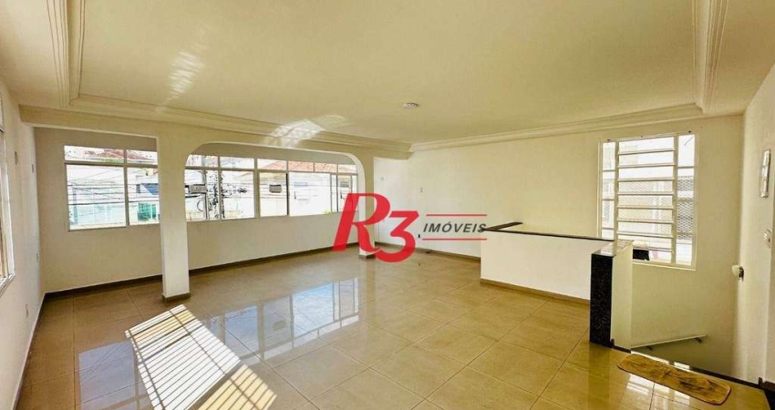 Casa com 3 dormitórios para alugar, 170 m² por R$ 6.800,00/mês - Ponta da Praia - Santos/SP