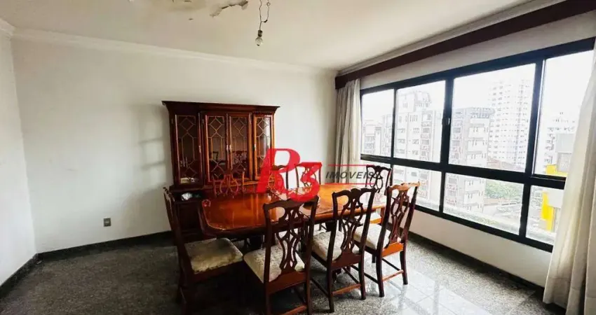 Cobertura com 4 dormitórios à venda, 495 m² por r$ 5.520.000,00 - boqueirão - santos/sp