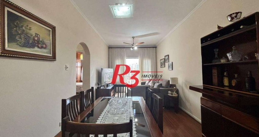 Apartamento com 2 dormitórios à venda, 98 m² por R$ 540.000,00 - Marapé - Santos/SP