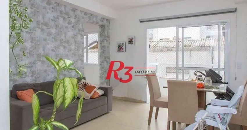 Apartamento com 2 dormitórios à venda, 72 m² por R$ 750.000,00 - José Menino - Santos/SP