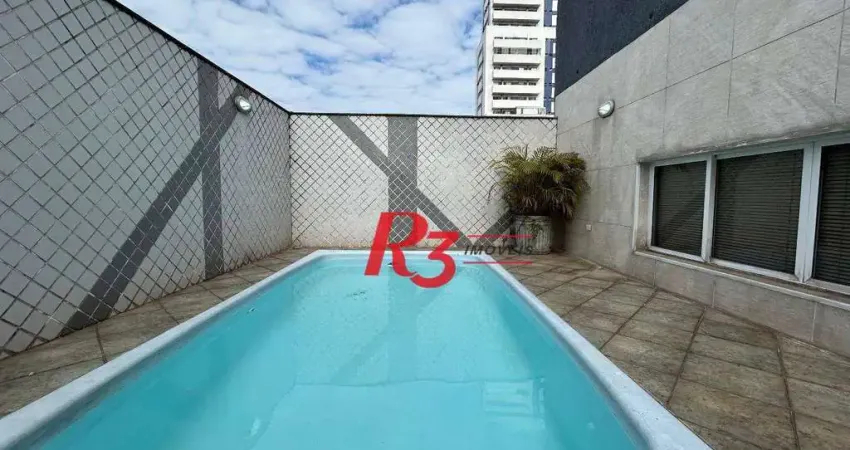 Cobertura com 3 dormitórios à venda, 258 m² por R$ 3.100.000,00 - Boqueirão - Santos/SP
