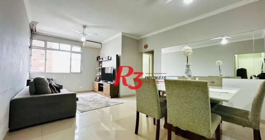 Apartamento com 2 dormitórios à venda, 115 m² por R$ 640.000,00 - Boqueirão - Santos/SP