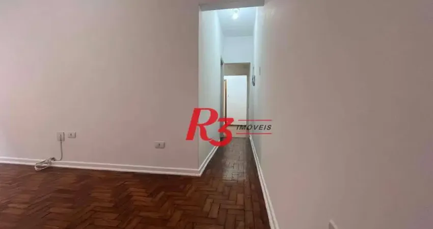 Apartamento com 1 dormitório para alugar, 66 m² por R$ 3.082,38/mês - Boqueirão - Santos/SP