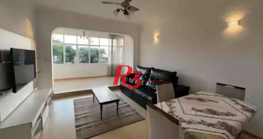 Apartamento com 1 dormitório para alugar, 78 m² por R$ 4.500,00/mês - Boqueirão - Santos/SP