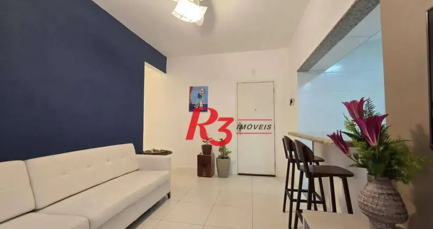 Apartamento com 2 dormitórios para alugar, 64 m² por R$ 3.600,00/mês - Encruzilhada - Santos/SP