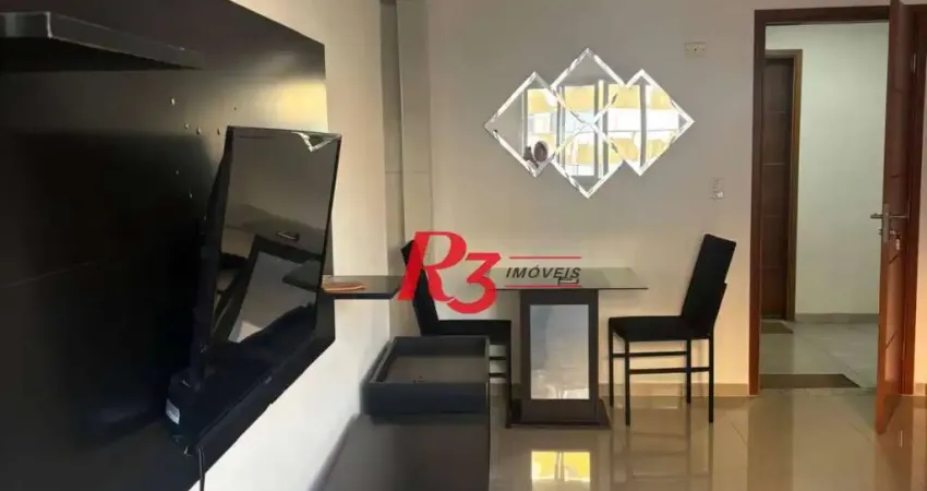 Apartamento com 1 dormitório para alugar, 45 m² por R$ 3.300,00/mês - Vila Matias - Santos/SP