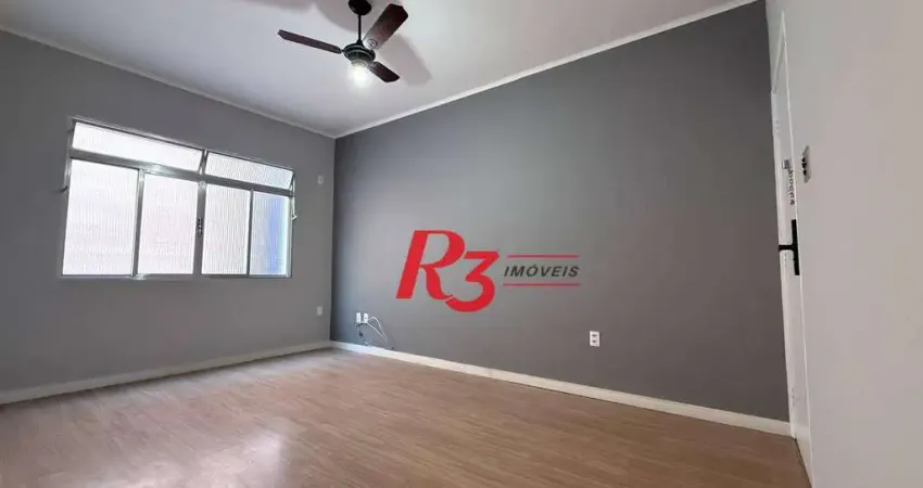 Apartamento com 2 dormitórios para alugar, 75 m² por R$ 3.600,00/mês - Boqueirão - Santos/SP