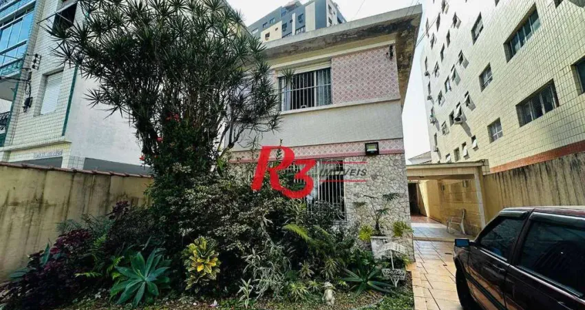 Sobrado com 4 dormitórios à venda, 260 m² por R$ 2.300.000,00 - Embaré - Santos/SP