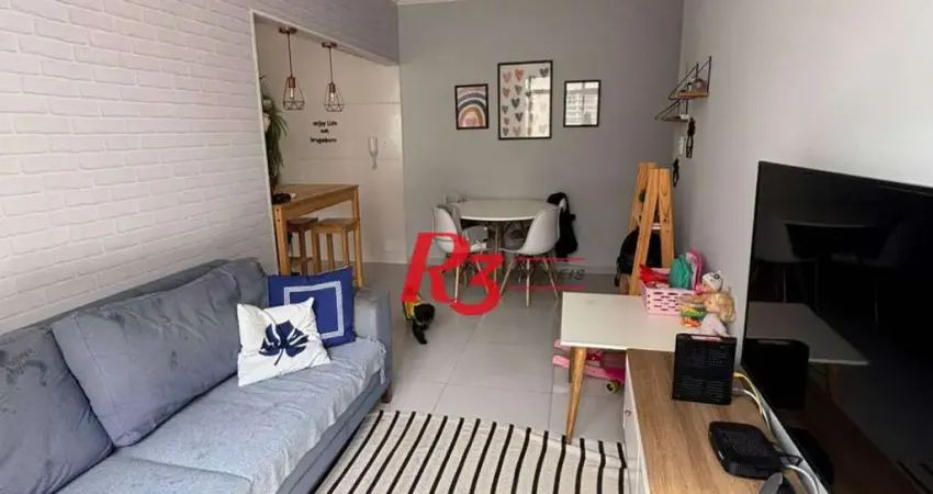 Apartamento com 2 dormitórios à venda, 81 m² por R$ 367.000,00 - Marapé - Santos/SP