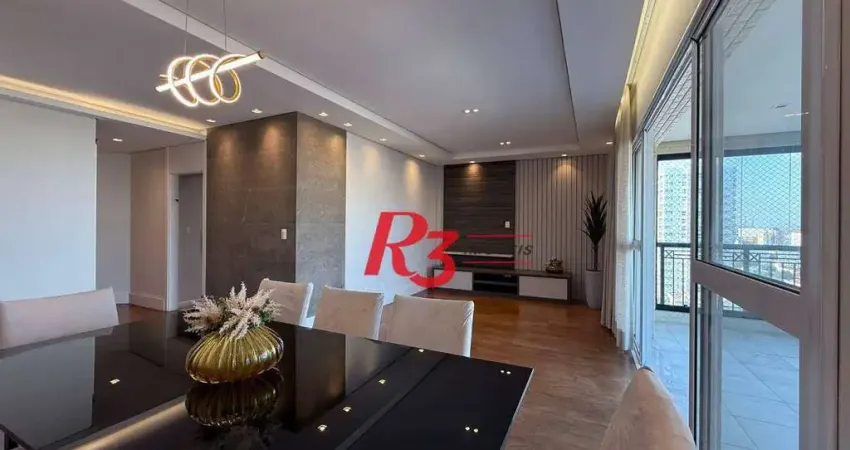Apartamento com 3 dormitórios, 150 m² - venda por R$ 1.980.000,00 ou aluguel por R$ 13.000,00/mês - Embaré - Santos/SP