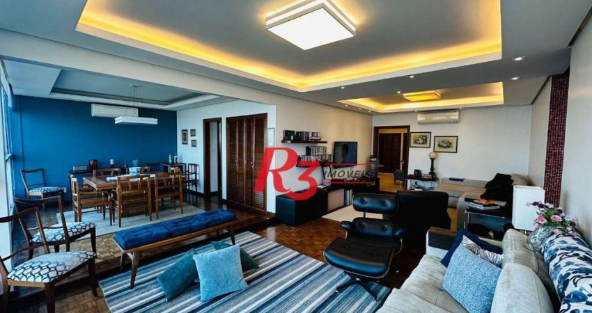 Apartamento com 4 dormitórios à venda, 240 m² por R$ 3.000.000,00 - Boqueirão - Santos/SP
