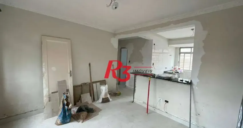 Apartamento com 2 dormitórios para alugar, 75 m² por R$ 3.000,00/mês - Boqueirão - Santos/SP