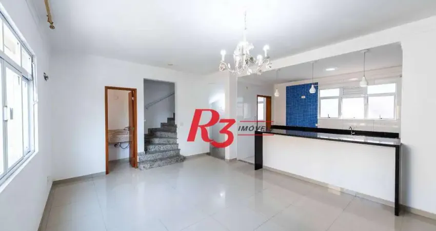 Village com 3 dormitórios, 136 m² - venda por R$ 1.650.000,00 ou aluguel por R$ 6.000,00/mês - Gonzaga - Santos/SP