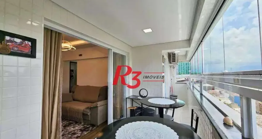 Apartamento com 2 dormitórios à venda, 72 m² por R$ 780.000,00 - Macuco - Santos/SP