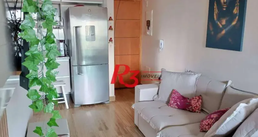 Apartamento à venda, 53 m² por r$ 780.000,00 - embaré - santos/sp