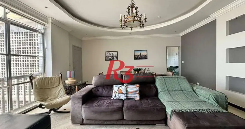 Apartamento com 3 dormitórios, 148 m² - venda por R$ 960.000,00 ou aluguel por R$ 6.900,00/mês - Gonzaga - Santos/SP