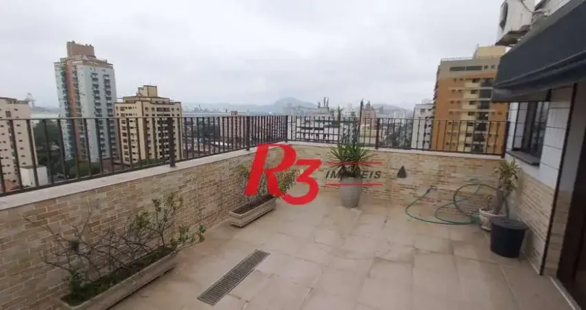 Cobertura com 2 dormitórios à venda, 145 m² por R$ 645.000,00 - Ponta da Praia - Santos/SP