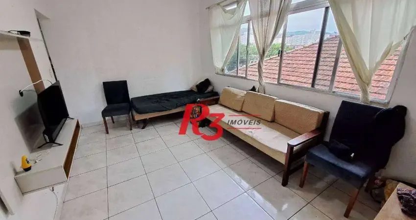 Apartamento com 2 dormitórios à venda, 64 m² por R$ 350.000,00 - Campo Grande - Santos/SP