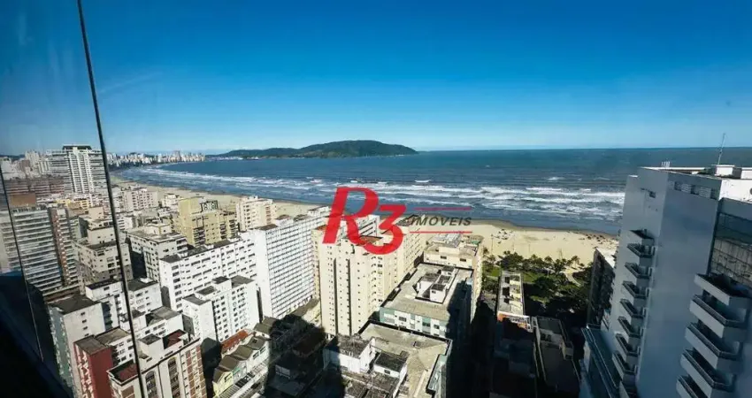 Apartamento Duplex com 3 dormitórios para alugar, 98 m² por R$ 9.500,00/mês - Pompéia - Santos/SP