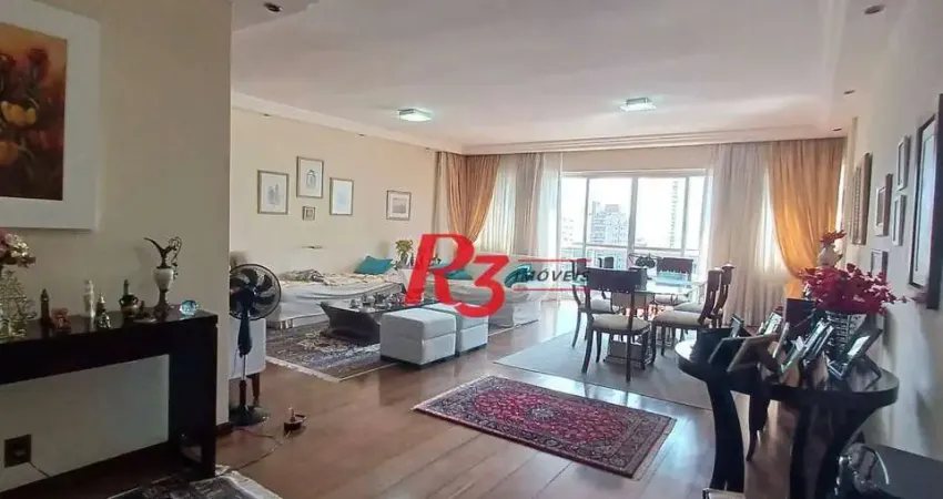 Apartamento com 4 dormitórios à venda, 186 m² por R$ 1.450.000,00 - Embaré - Santos/SP