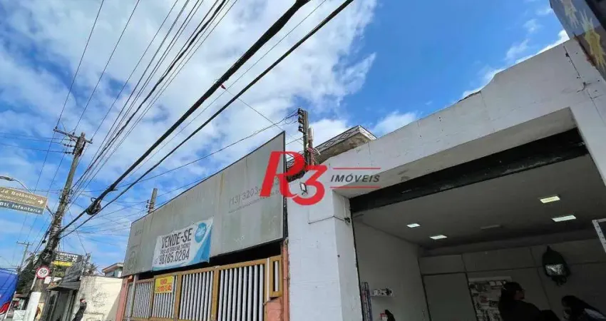 Loja para alugar, 250 m² por R$ 10.000,00/mês - Chico de Paula - Santos/SP