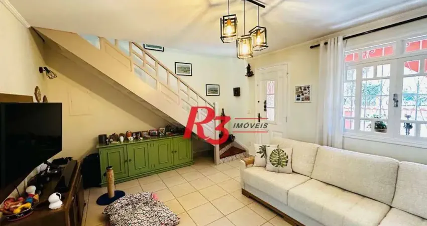 Sobrado com 2 dormitórios à venda, 124 m² por R$ 980.000,00 - Marapé - Santos/SP