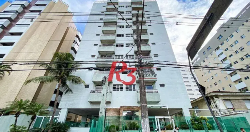Apartamento com 2 dormitórios à venda, 62 m² por R$ 440.000,00 - Encruzilhada - Santos/SP