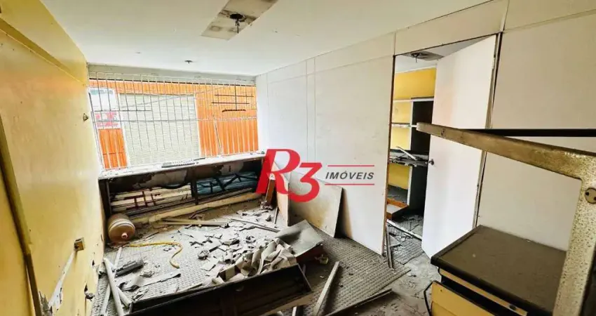 Loja para alugar, 180 m² por r$ 3.000,00/mês - centro - santos/sp