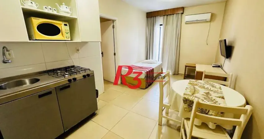 Flat com 1 quarto à venda na Rua Jorge Tibiriçá, 41, Gonzaga, Santos