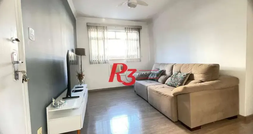 Apartamento com 2 dormitórios à venda, 60 m² por r$ 460.000,00 - embaré - santos/sp