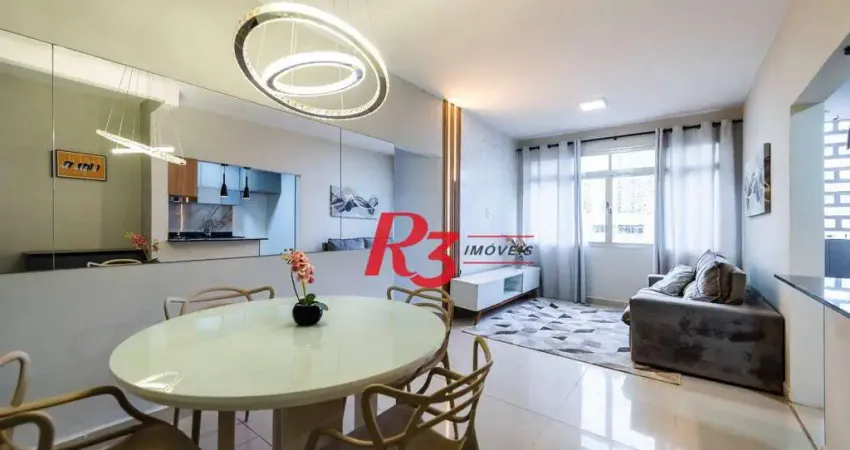 Apartamento com 2 dormitórios, 86 m² - venda por r$ 745.000,00 ou aluguel por r$ 5.500,00/mês - boqueirão - santos/sp