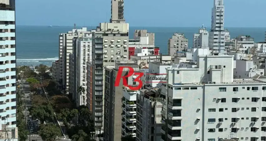 Apartamento com 3 dormitórios à venda, 163 m² por r$ 1.700.000,00 - boqueirão - santos/sp