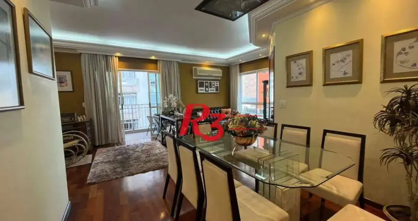 Apartamento à venda, 158 m² por r$ 1.800.000,00 - boqueirão - santos/sp