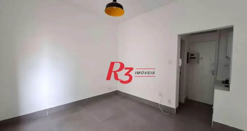 Kitnet à venda, 27 m² por r$ 320.000,00 - boqueirão - santos/sp