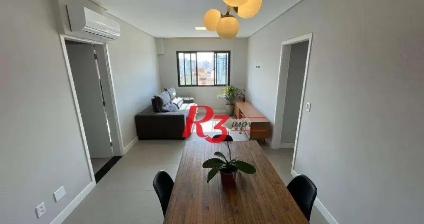 Apartamento com 2 dormitórios à venda, 72 m² por r$ 640.000,00 - embaré - santos/sp