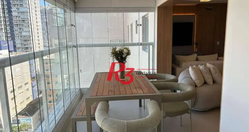 Apartamento à venda, 100 m² por r$ 2.320.000,00 - gonzaga - santos/sp