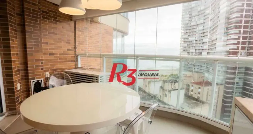 Viva a exclusividade: apartamento mobiliado de alto padrão com vista mar espera por você