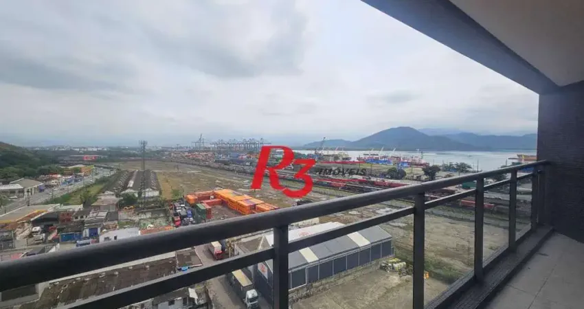 Sala para alugar, 77 m² por r$ 4.000,00/mês - valongo - santos/sp