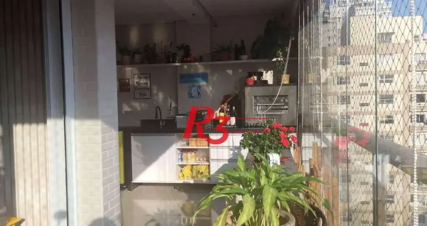 Apartamento com 3 dormitórios à venda, 128 m² por r$ 1.890.000,00 - embaré - santos/sp